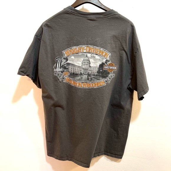 Harley Davidson t shirt x large Madison Wisconsin motorcycle - Picture 2 of 7